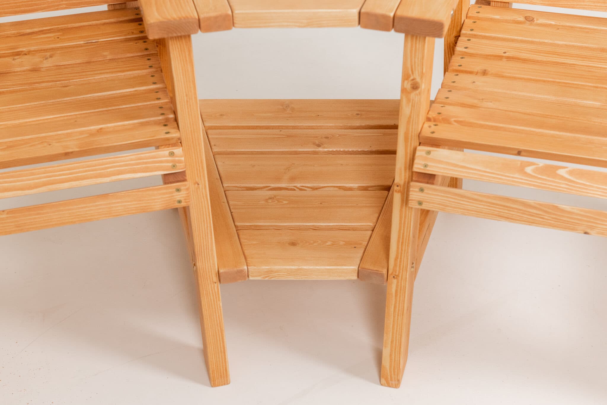 Puidust Aiapink vahelauaga TEELE DUO (pruun)