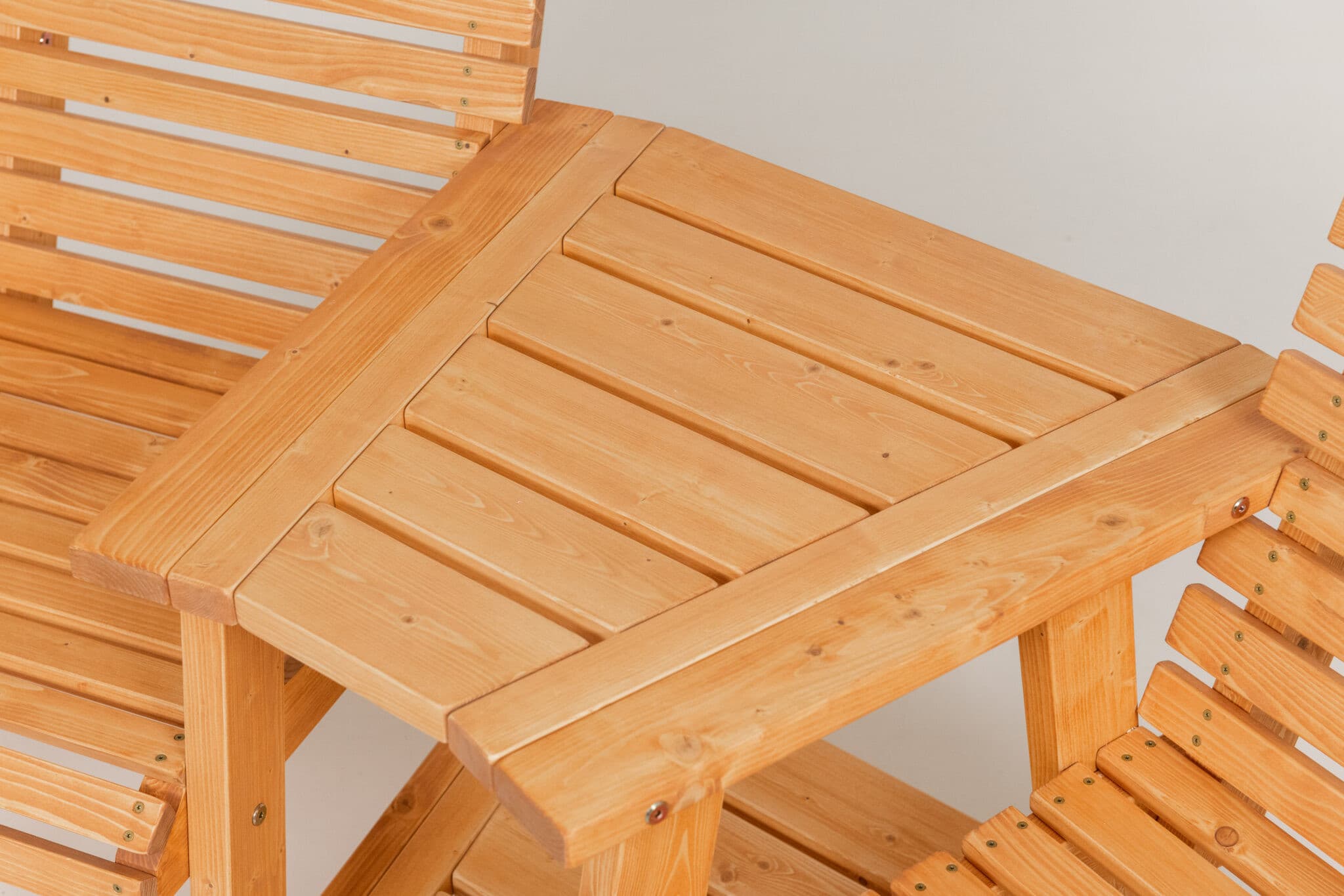 Puidust Aiapink vahelauaga TEELE DUO (pruun)